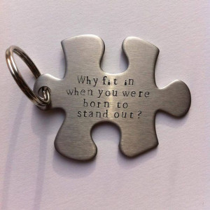 ... personalised metal jigsaw puzzle piece keyring - Puzzle piece