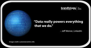 Here is another quotation about data from Jeff Weiner of LinkedIn.