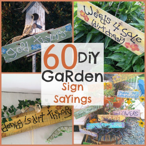 DIY Garden Signs with 60+ Garden Sign Sayings