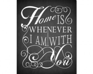 quote chalkboard print Printable chalkboard sign Love quote Home ...