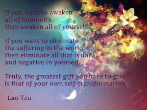 your own self transformation.