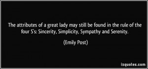 The attributes of a great lady may still be found in the rule of the ...