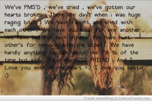 cute, girls, life, quote, quotes, your my best friend