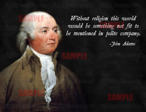 John Adams Without Religion Poster