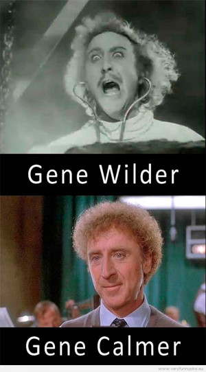 Funny Picture - Gene Wilder VS Gene Calmer