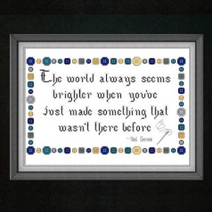The World Always Seems Brighter Neil Gaiman Quote by LadyBeta
