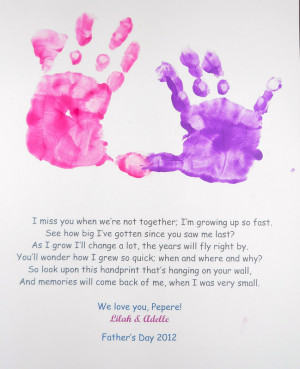 Tuesday's Tot: Father's Day Handprint Poem