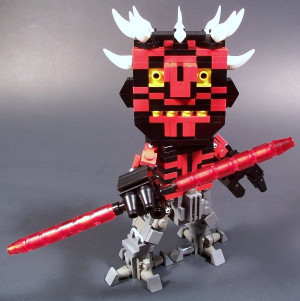 Darth Maul Cyborg LEGO Model — GeekTyrant