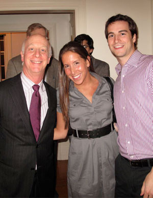 paul goldberger with his son alex and alex s girlfriend