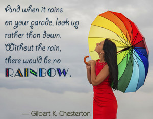 Don't seek to be happy; let everyone else chase after that rainbow ...