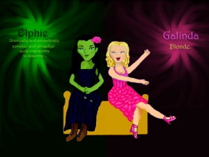 Elphie and Galinda by DefyingTwilight