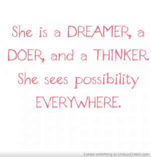 Dreamer Doer Thinker