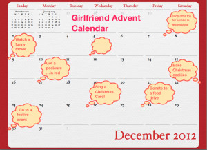 Girlfriend Advent Calendar Ideas