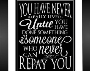 Lived - Thank You Gift INSTANT DOWNLOAD Printable Wall Art Quote ...