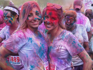 ... in a color race like the color me rad 5k or the color run and need a