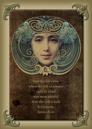 Anais Nin - Art Nouveau - Digital Card 5
