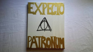 Expecto Patronum Deathly Hallow Harry Potter Hand Lettered Canvas ...