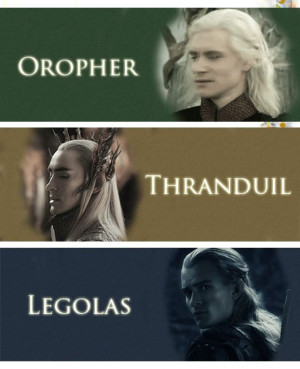 The elves of mirkwood :This is really cool! - But who is Oropher?!