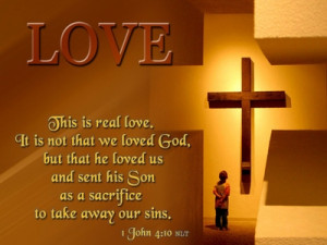 real love (from god for us) bible christ Cross Jesus Love quote ...