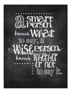Smart/Wise Quote Print