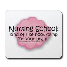Nursing School Boot Camp Mousepad for