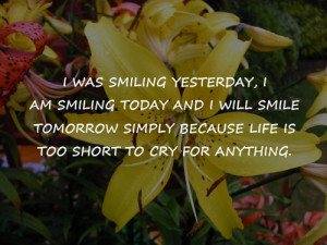 Was Smiling Yesterday Inspirational Quotes | Share Life Quotes