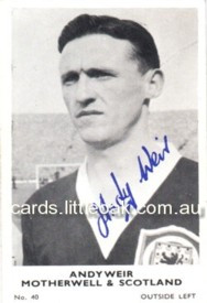George Weir Footballer