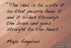 Quote: The idea is to write it so...
