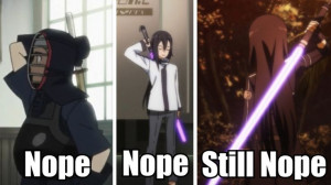 ... don t do this in real life or gun gale online sword art online habit