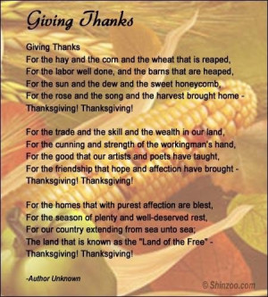 Thanksgiving poems 4