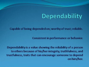 Dependability Quotes Dependability