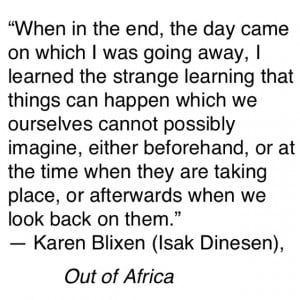 Quotes from Out of Africa
