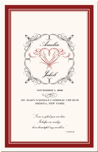 ... of flourish heart wedding program example of flourish wedding document