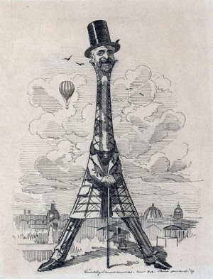 Caricature de Gustave Eiffel