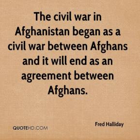 The civil war in Afghanistan began as a civil war between Afghans and ...