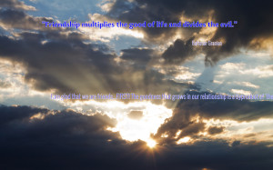 ... multiplies the good of life and divides the evil quote wallpaper