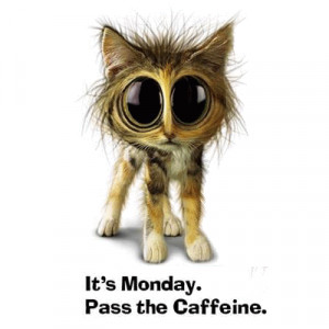 Its monday, pass the caffeine