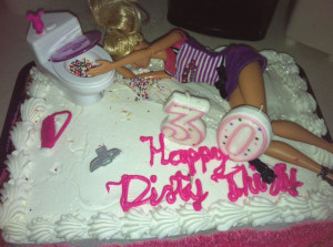 dirty thirty birthday | 30th birthday cake / dirty 30 | My inner party ...