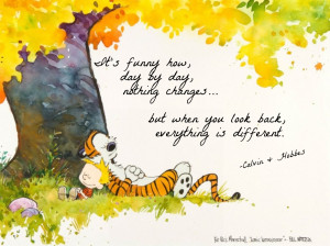 Friendship inspirational deep and nothing Calvin and Hobbes growing up ...