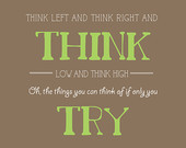 ... dr seuss nursery art imagination quote kids room seuss baby shower