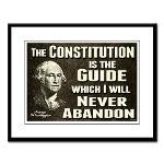 Washington Quote - Constitution Large Framed Print