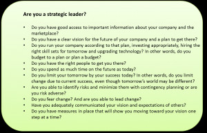 Strategic Leadership-No. 1: What Does a Strategic Leader Do?