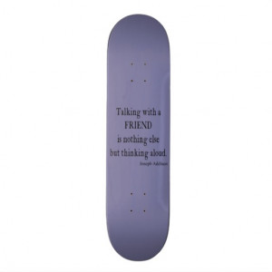 Vintage Purple Lavender Addison Friendship Quote Skateboard Decks