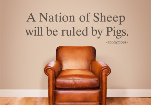 Wall Decal - A Nation of Sheep