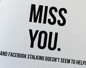 Miss you Card, Funny I Miss you Card, Thinking of you, Facebook ...