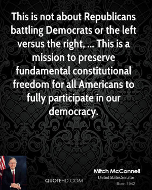 This is not about Republicans battling Democrats or the left versus ...
