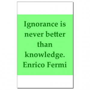Brilliant Gifts > Enrico Fermi quotes Mini Poster Print