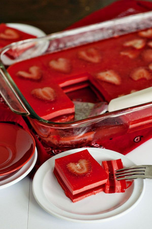 Valentine's Layered Jello Squares: Valentine Layered, Valentine Treats ...