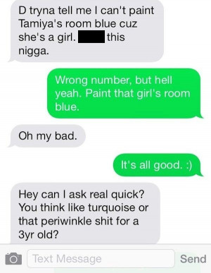 Man Trying To Paint His Daughter’s Bedroom Texts The Wrong Number ...