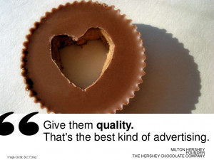 ... märkt hershey kvalitet milton hershey quotes kommentera reklamradio